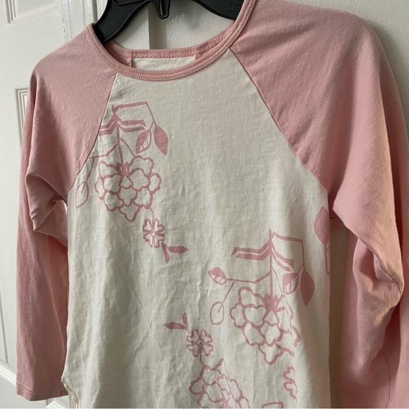 Tea Collection Floral Long-Tail Tunic T-Shirt in Size 10 - Picture 5 of 5